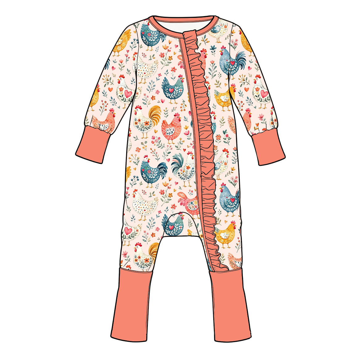 (Weekly Pre-Order)Sisters Fall Chick Print Dress,Set&Romper(Ends 9.20)