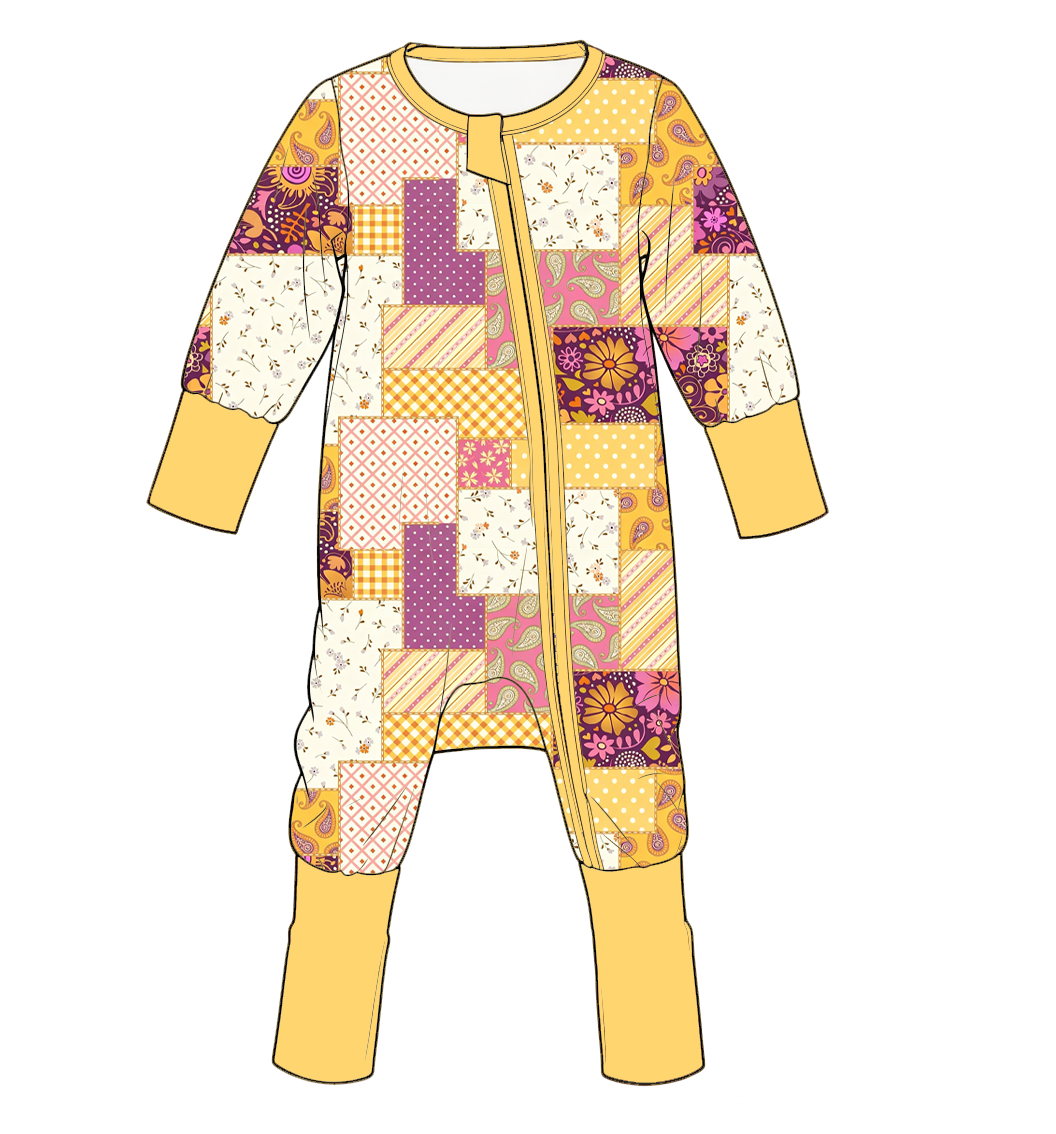 (Pre Order)Toddler Girls Fall&Winter Print Romper