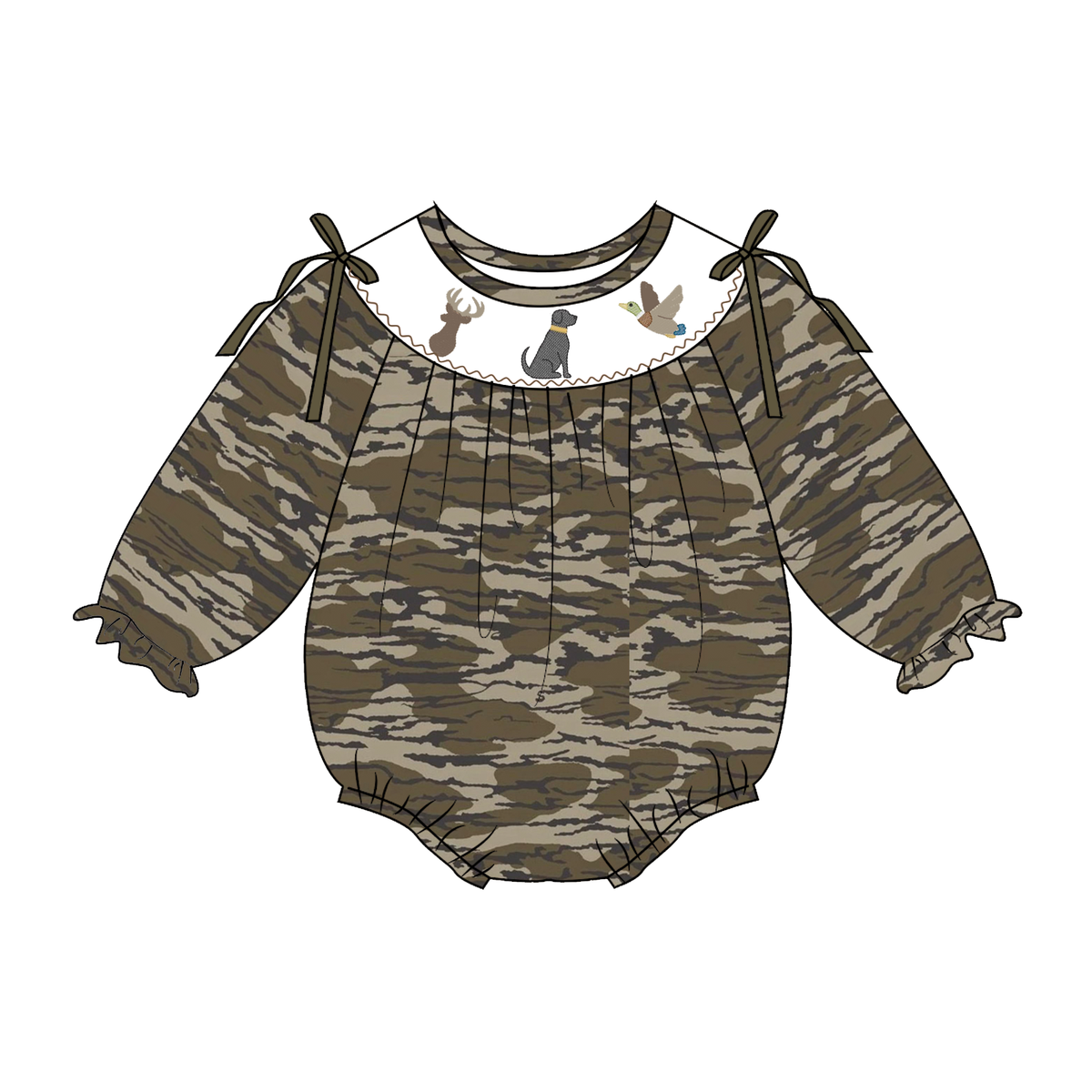 (Weekly Pre-Order)Siblings Camouflage Embroidery Smocked Dress,Set&Romper(Ends 10.18)