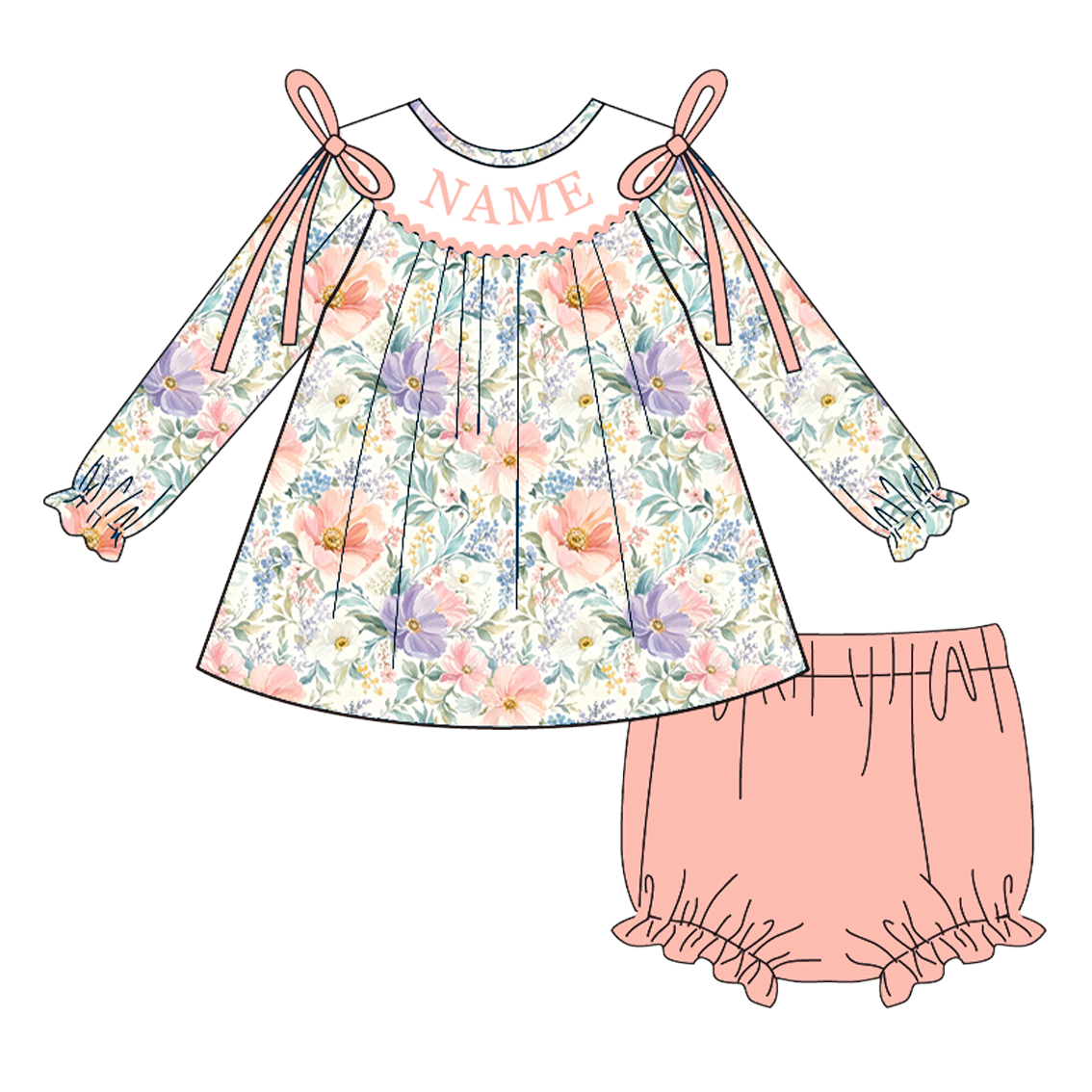 (Weekly Pre-Order)Sisters Spring&Summer Floral Embroidery Smocked Dress,Set&Romper(Ends 10.28)