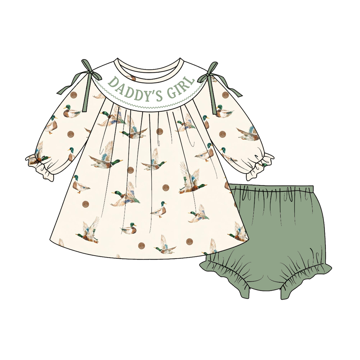 (Weekly Pre-Order)Sisters Spring&Summer DADDYS GIRL Embroidery Smocked Dress,Set&Romper(Ends 11.1)
