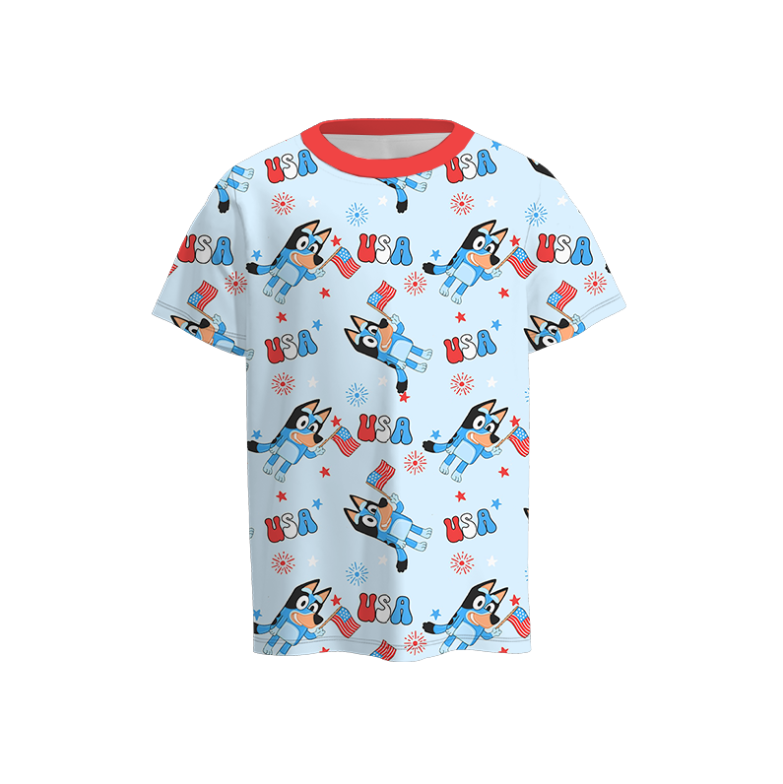 (Pre Order)Boys Character Short Sleeves T-Shirt