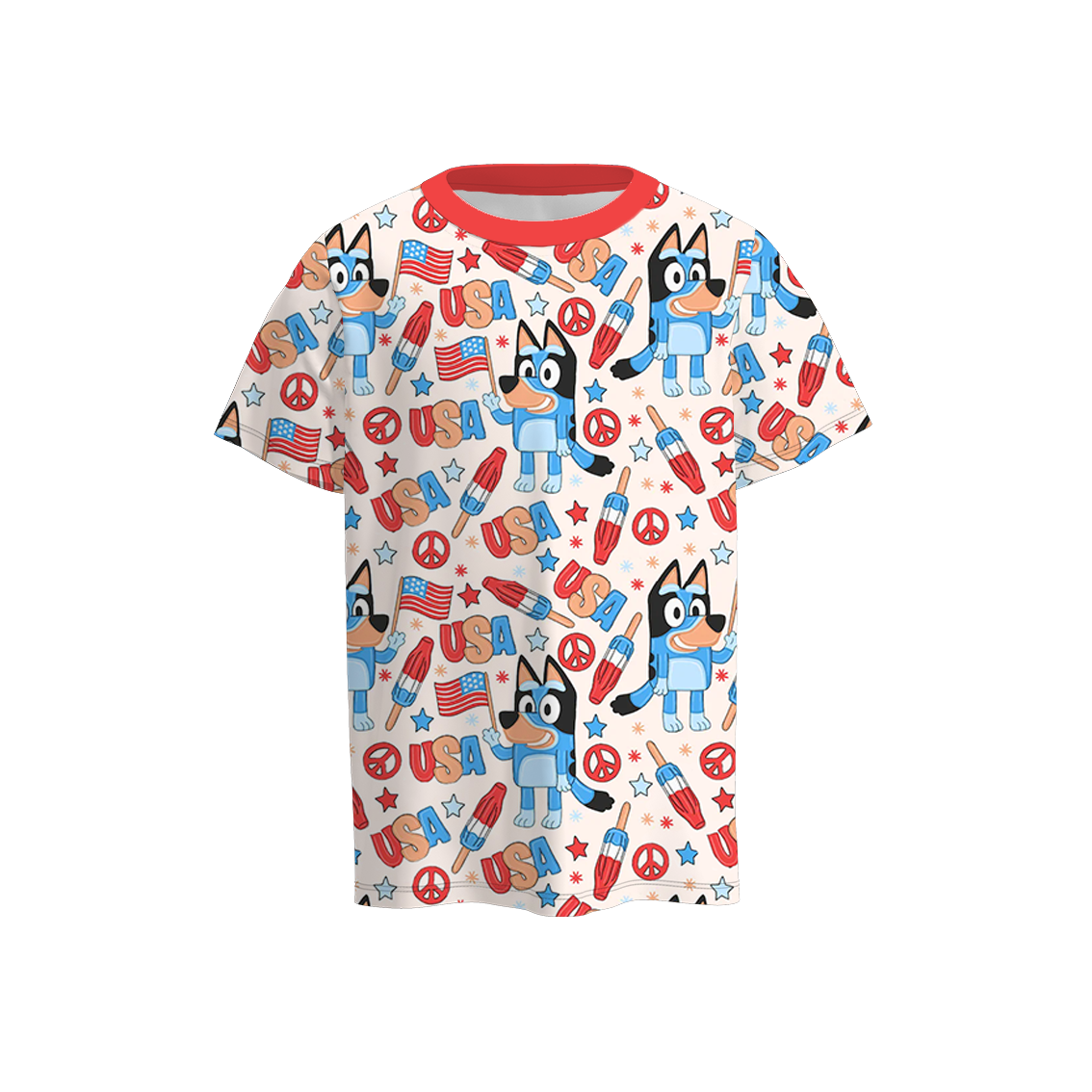 (Pre Order)Boys Character Short Sleeves T-Shirt