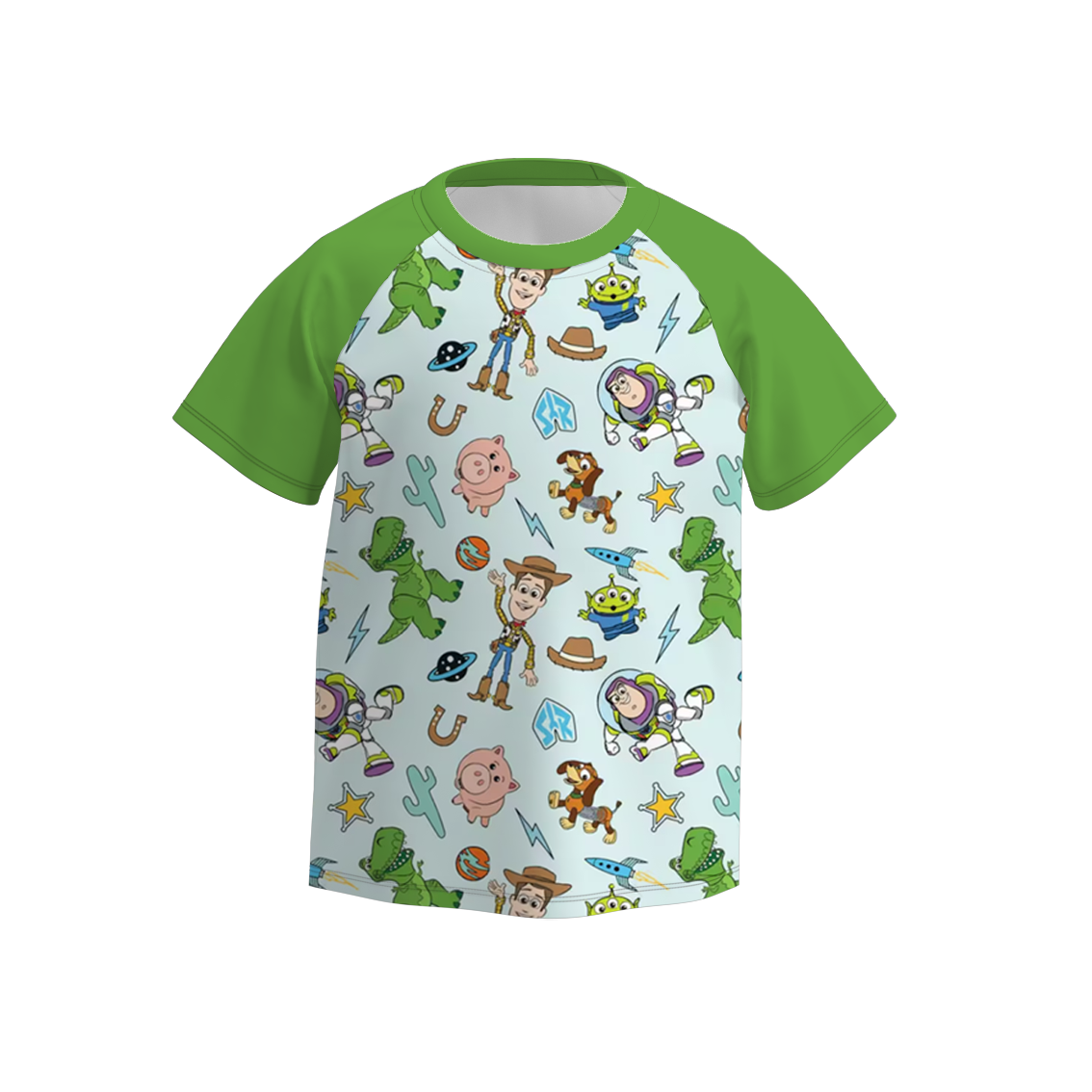 (Pre Order)Boys Summer Toy Story Print Short Sleeves Top