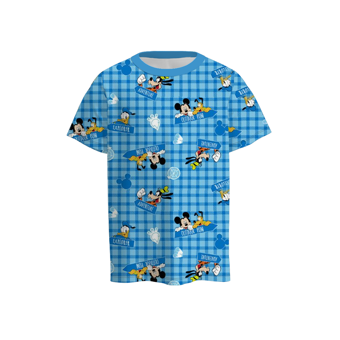 (Pre Order)Boys Summer Mickey Print Short Sleeves Top