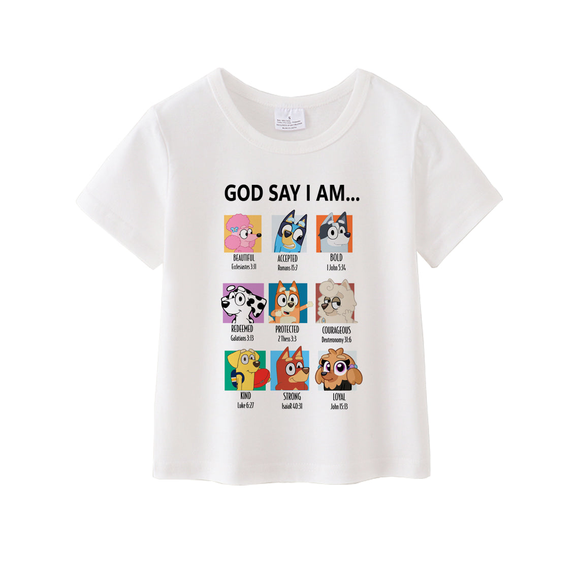 (Pre Order)Unisex God Say I Am Cotton White Top