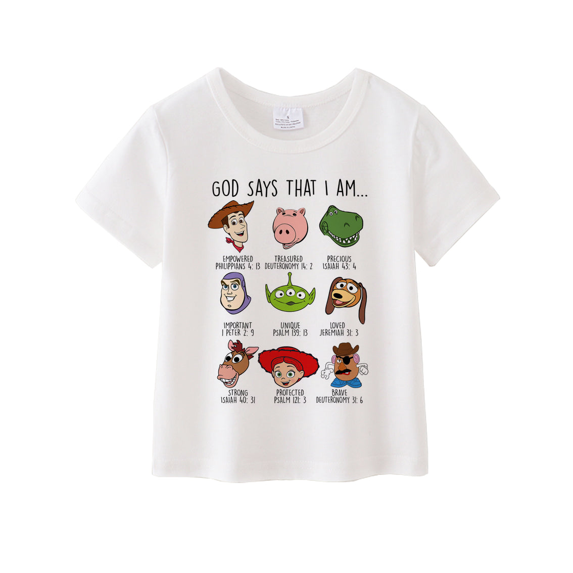 (Pre Order)Unisex God Say I Am Cotton White Top