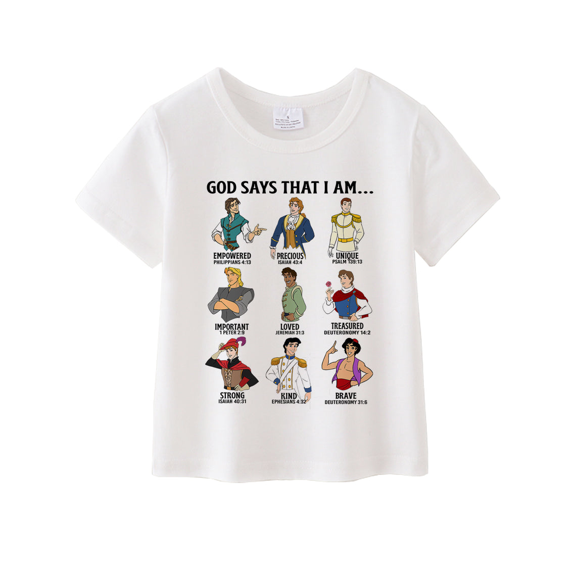 (Pre Order)Unisex God Say I Am Cotton White Top