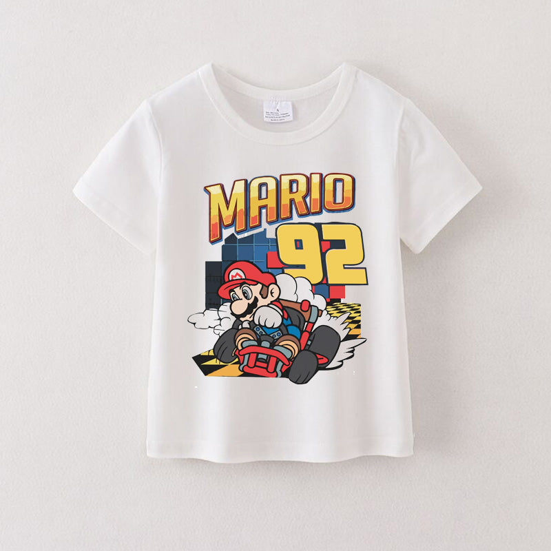(Pre Order)Summer Boys Cotton Cartoon Print T-shirt