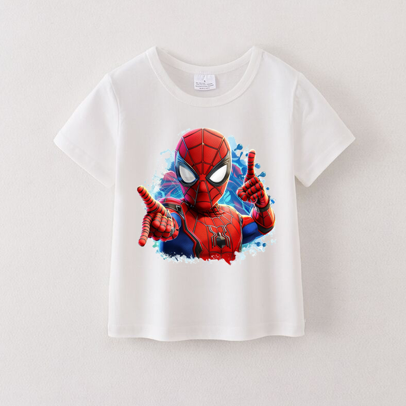 (Pre Order)Summer Boys Cotton Cartoon Print T-shirt