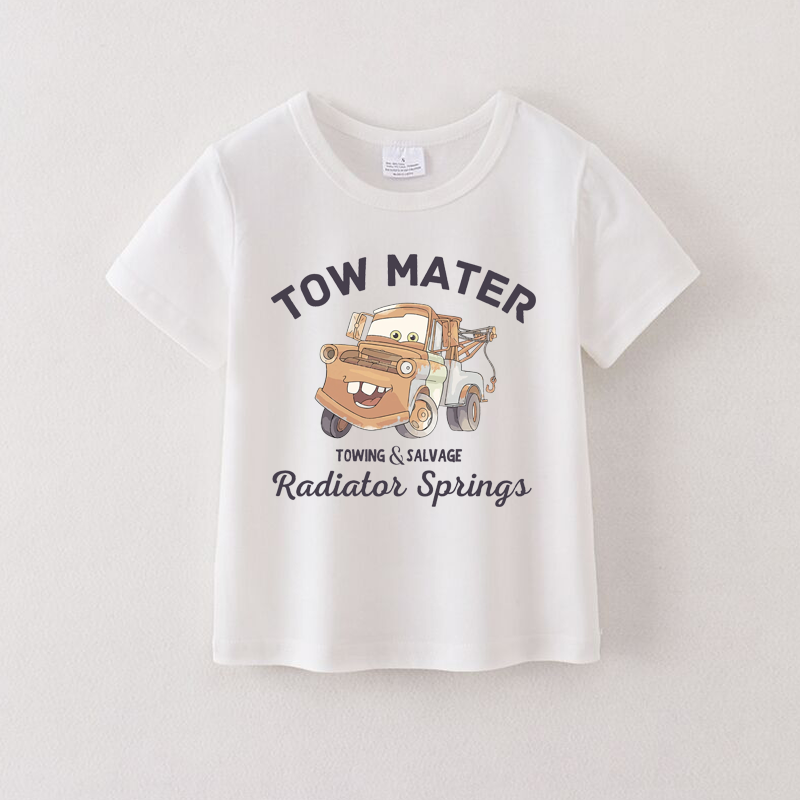 (Pre Order)Summer Boys Cotton Cartoon Print T-shirt