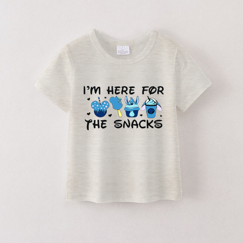 (Pre Order)Summer Girls Cotton Cartoon Print T-shirt