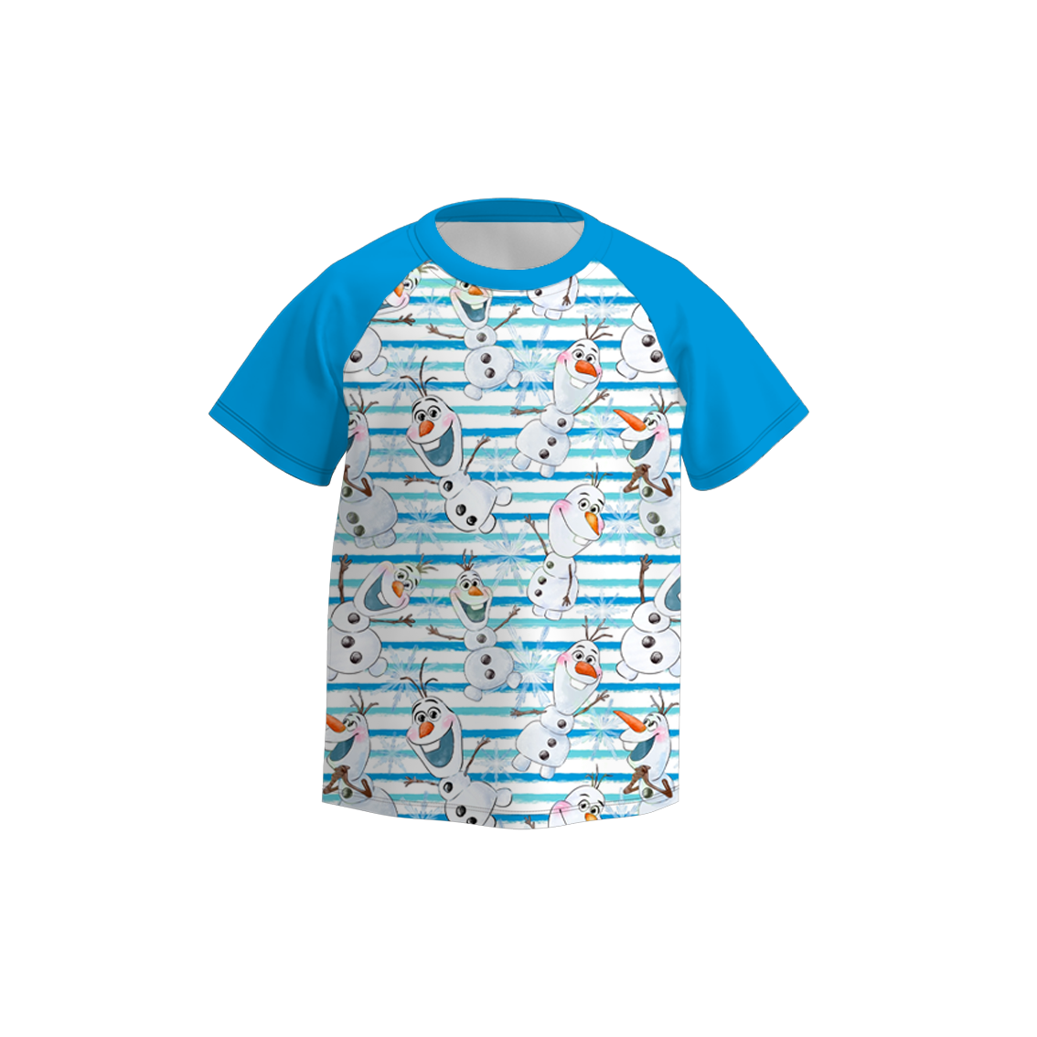 (Pre Order)Boys Summer Frozen Print Short Sleeves Top