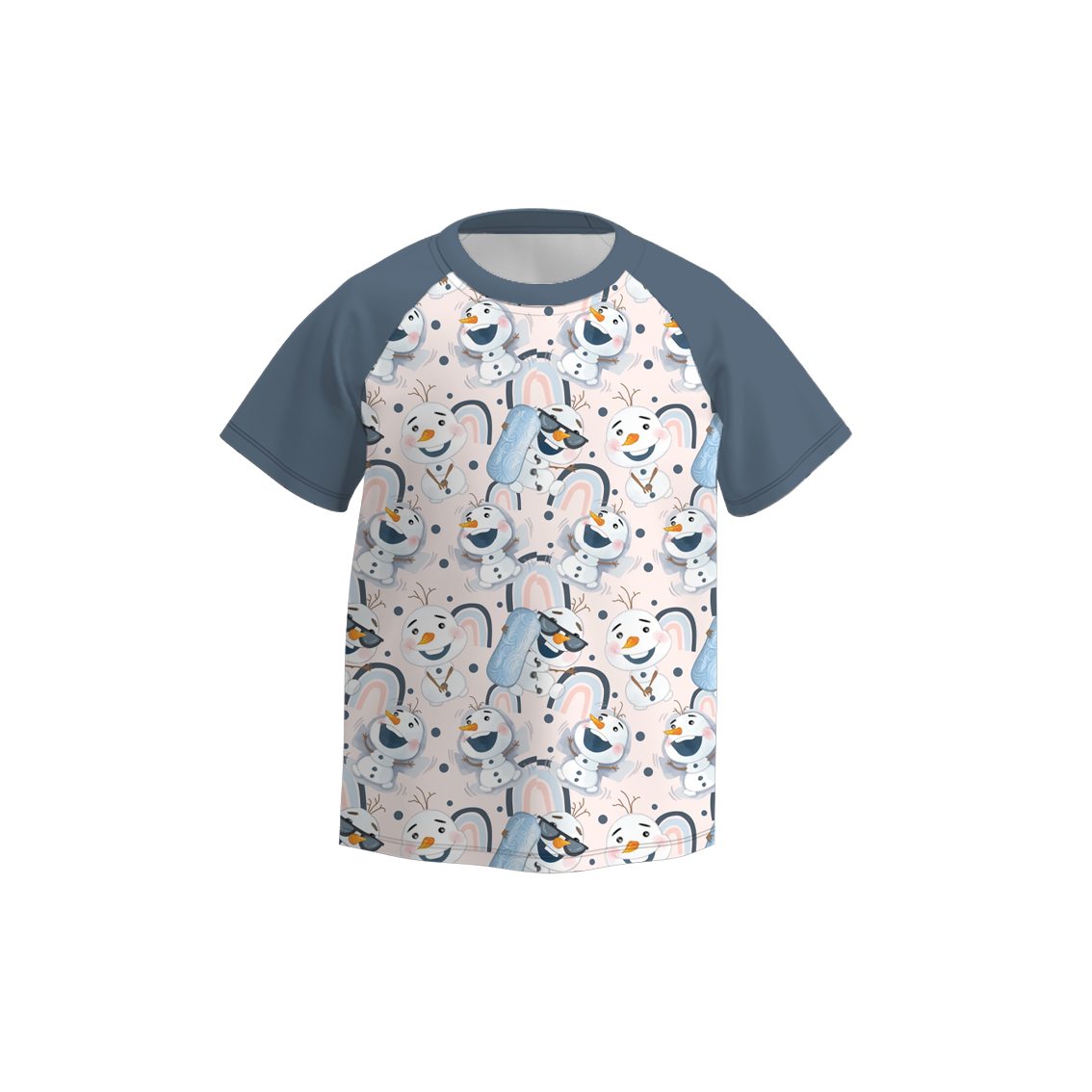 (Pre Order)Boys Summer Frozen Print Short Sleeves Top