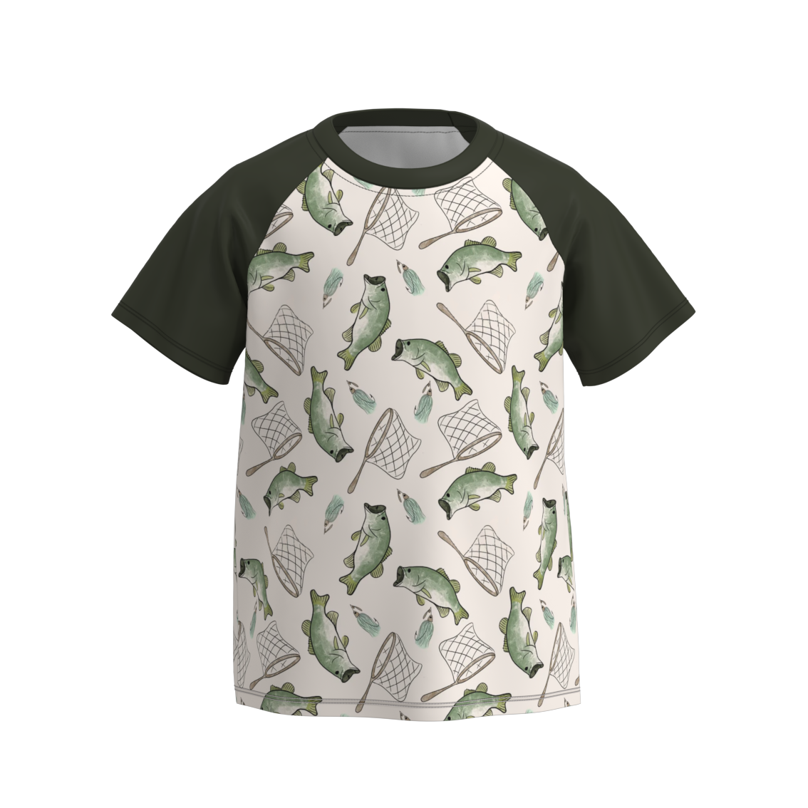 (Pre Order)Boys Summer Farm Print Raglan Shirt