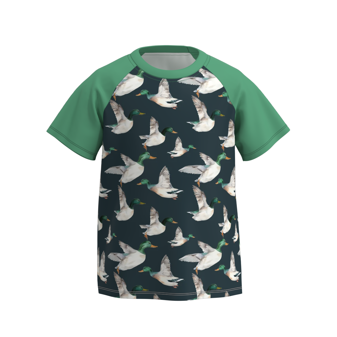 (Pre Order)Boys Summer Farm Print Raglan Shirt