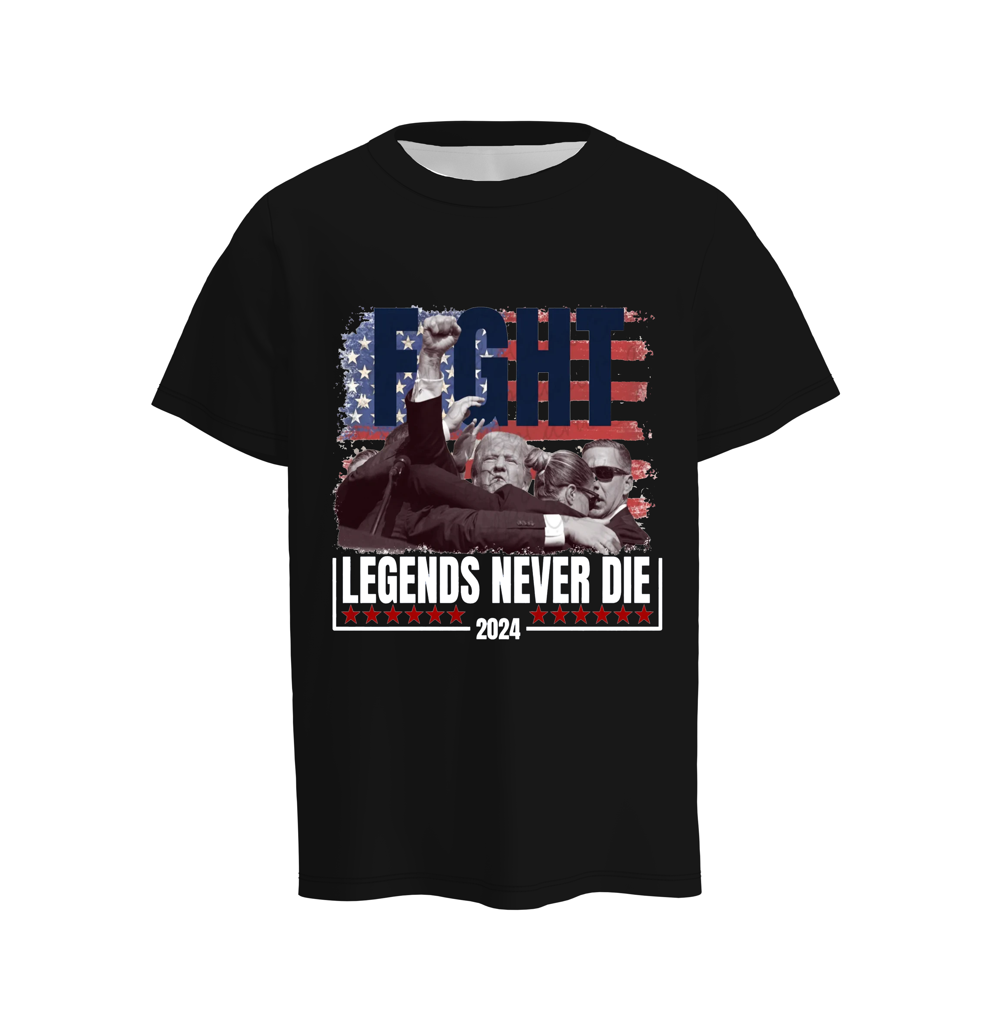 (Pre Order)Trump Rally Shooter Black T-shirt