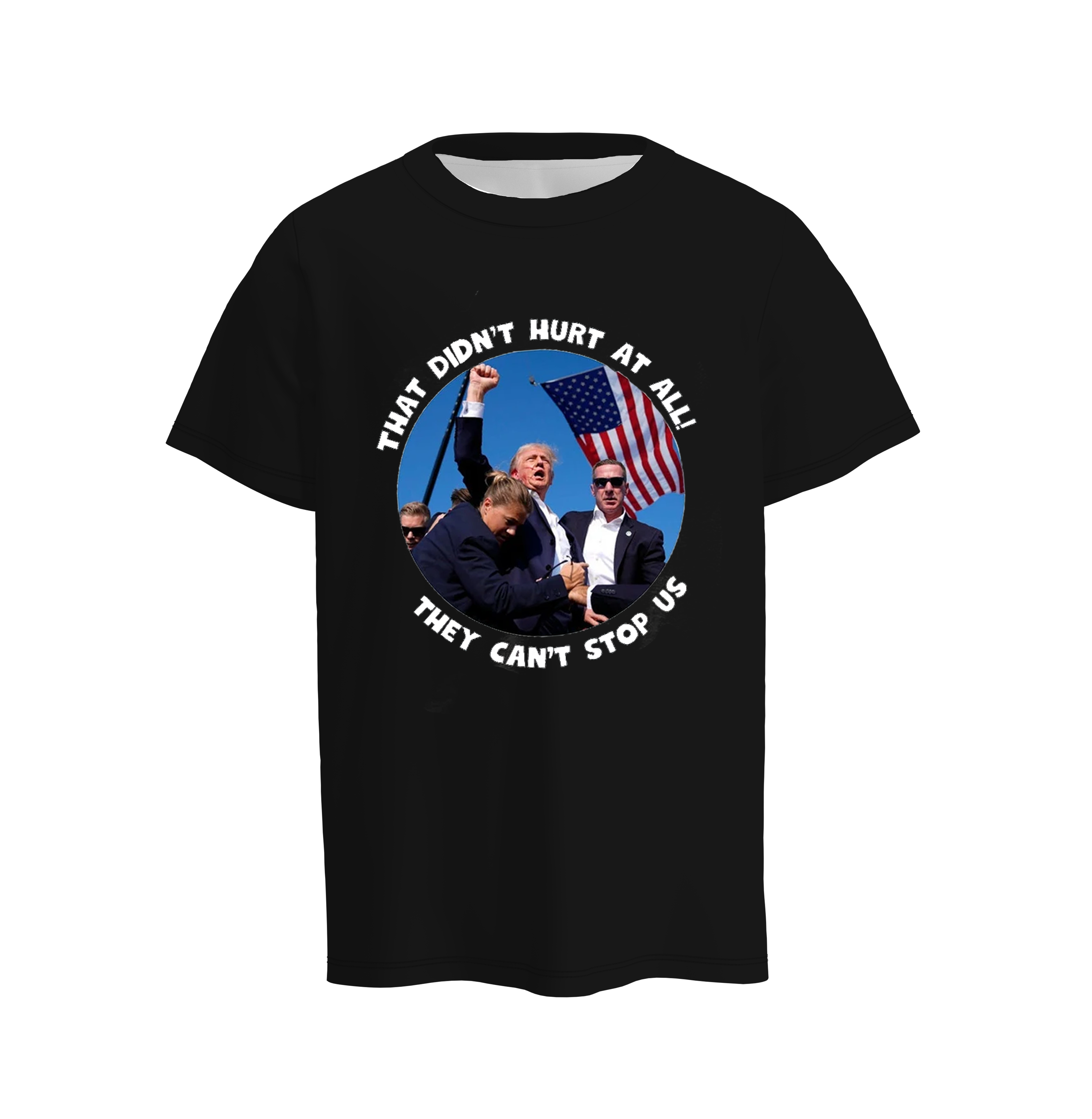 (Pre Order)Trump Rally Shooter Black T-shirt