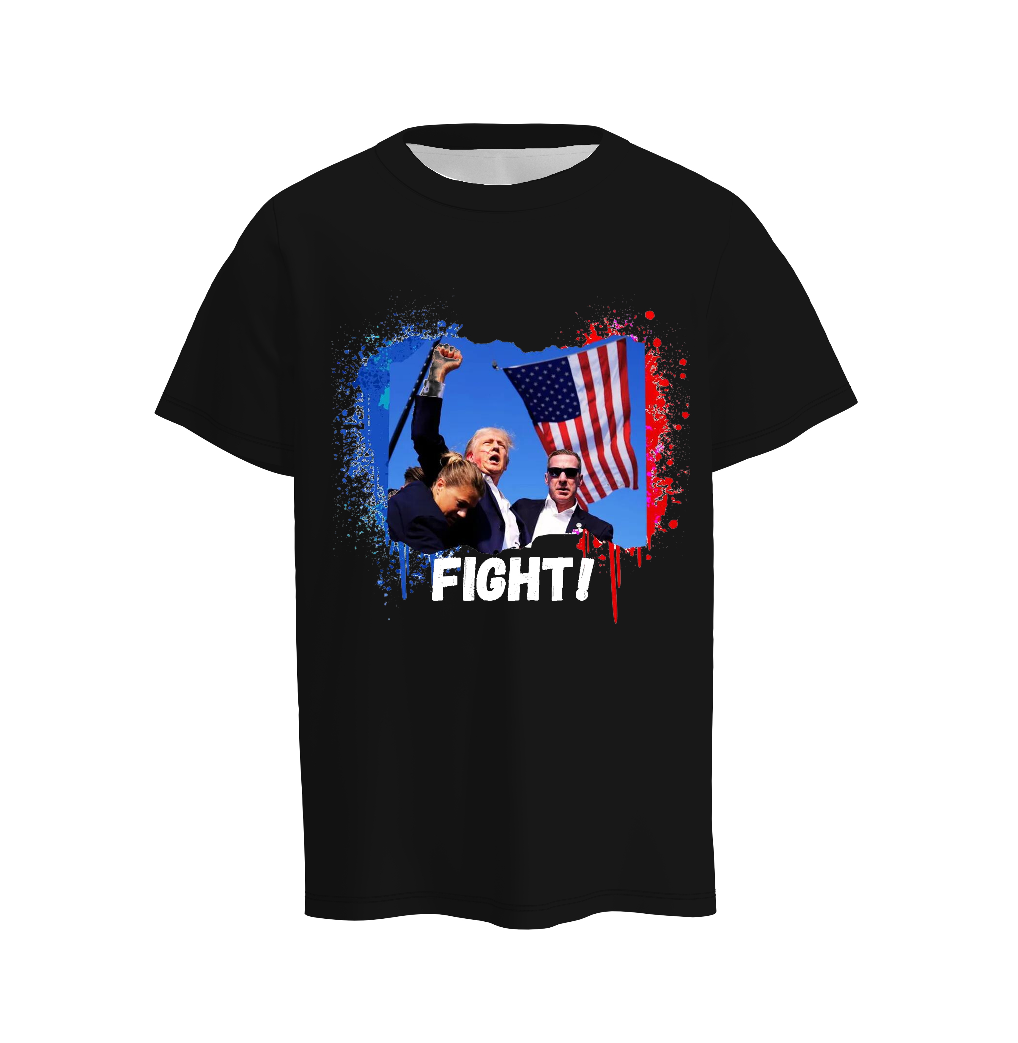 (Pre Order)Trump Rally Shooter Black T-shirt