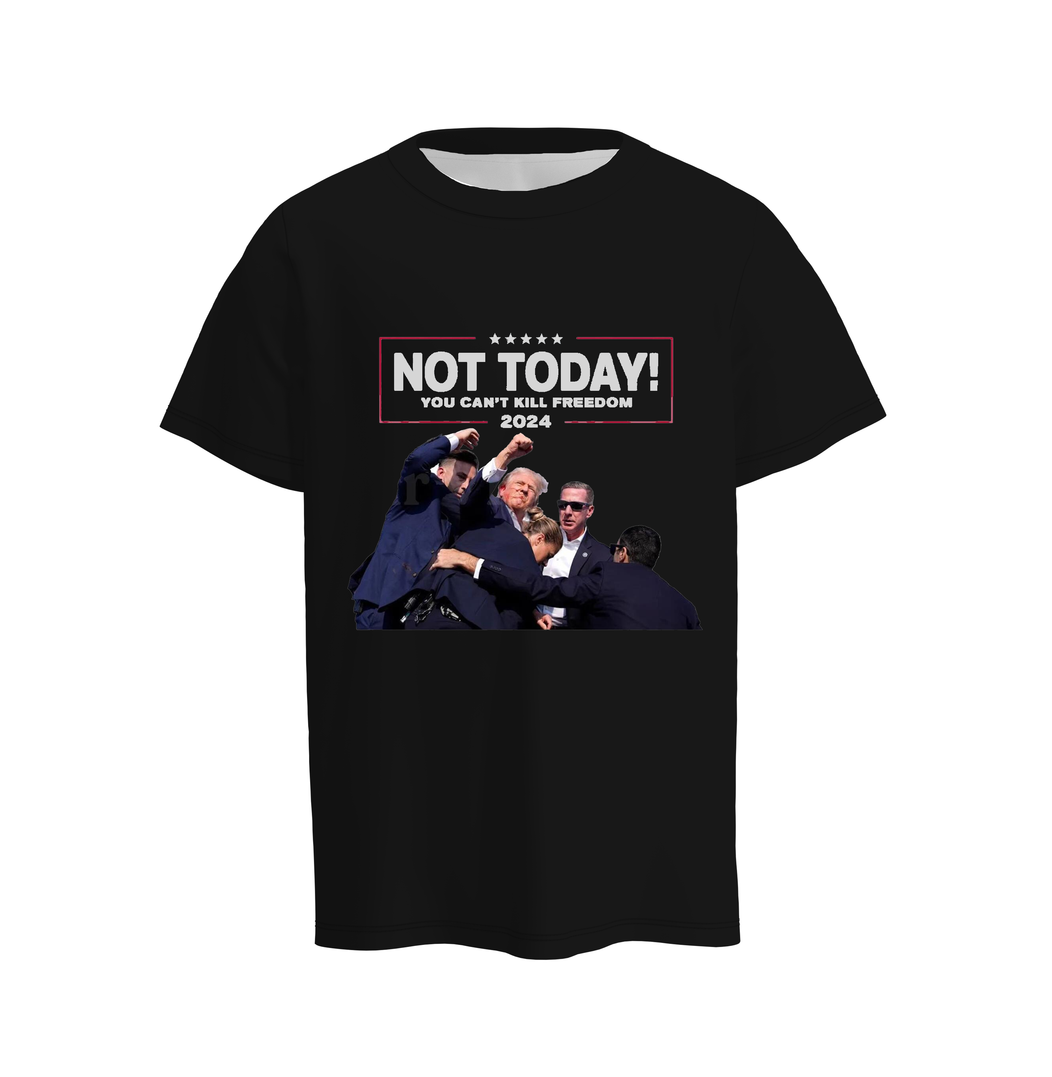 (Pre Order)Trump Rally Shooter Black T-shirt