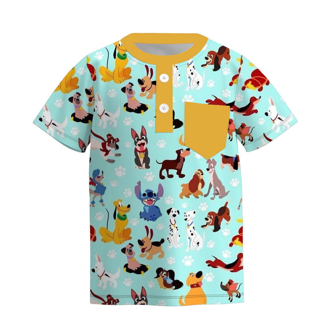 (Pre Order)Boys Cute Cartoon Print T-shirt
