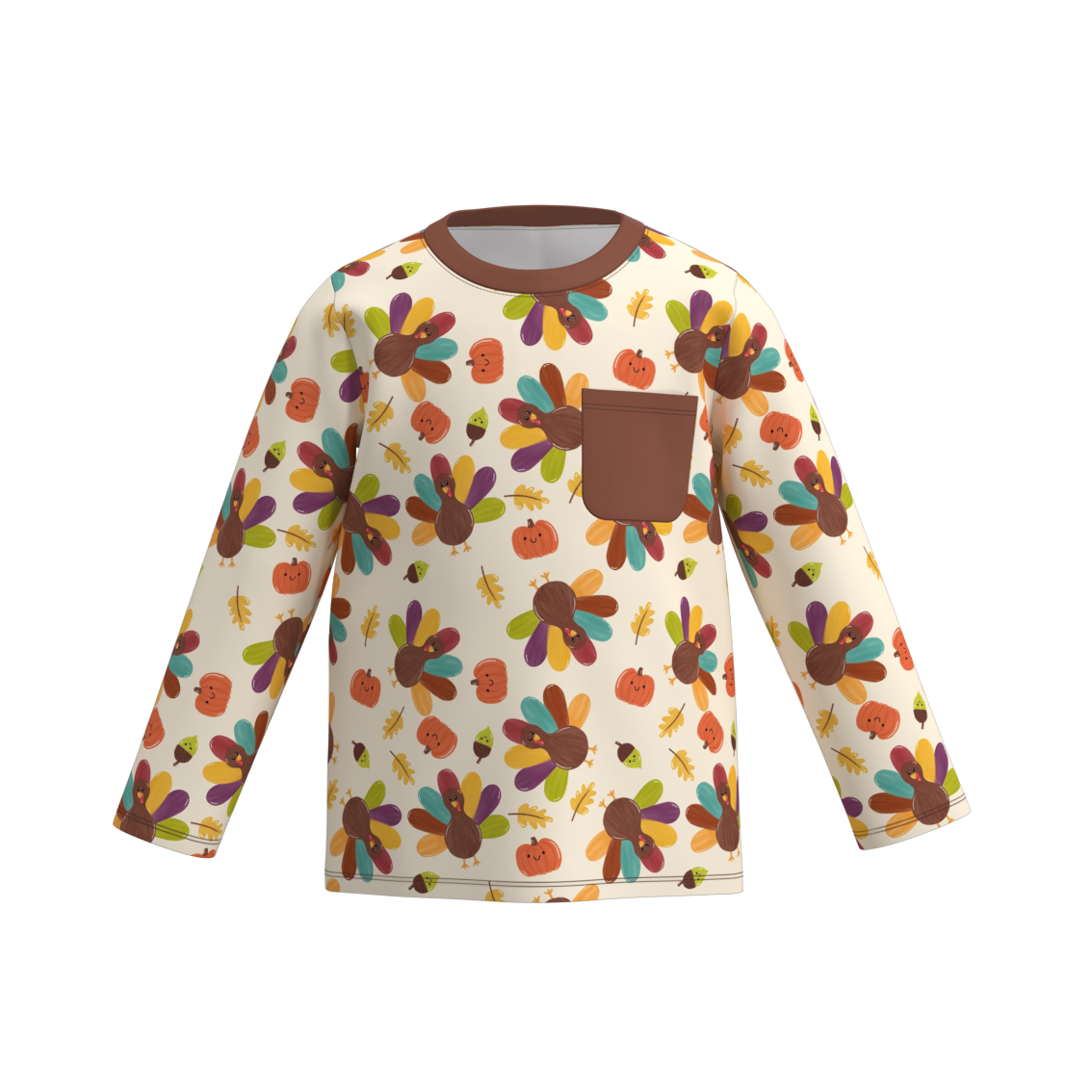 (Pre Order)Boys Thanksgiving Print Top