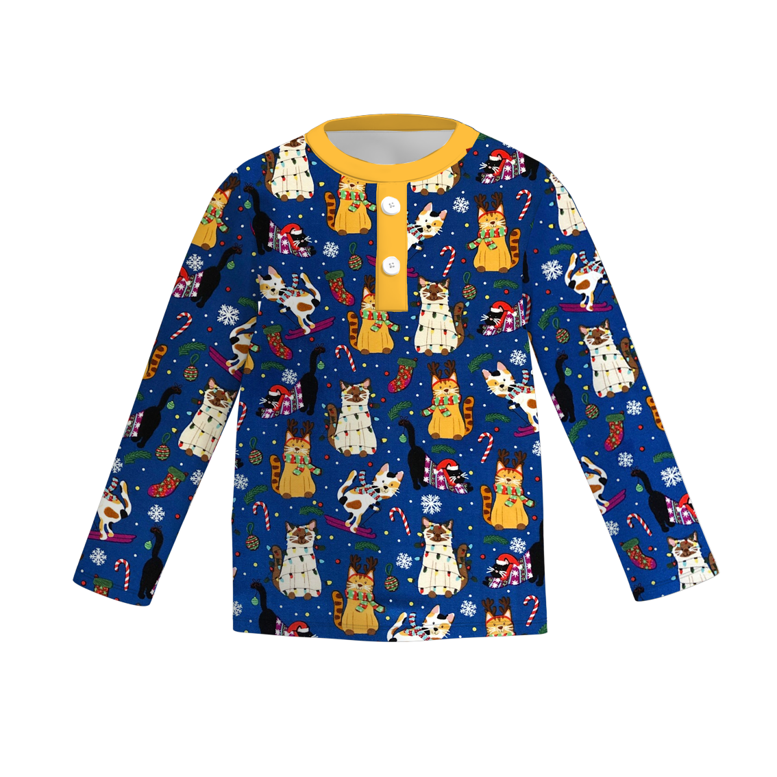 (Pre Order)Boys Christmas Print Milk Silk Top