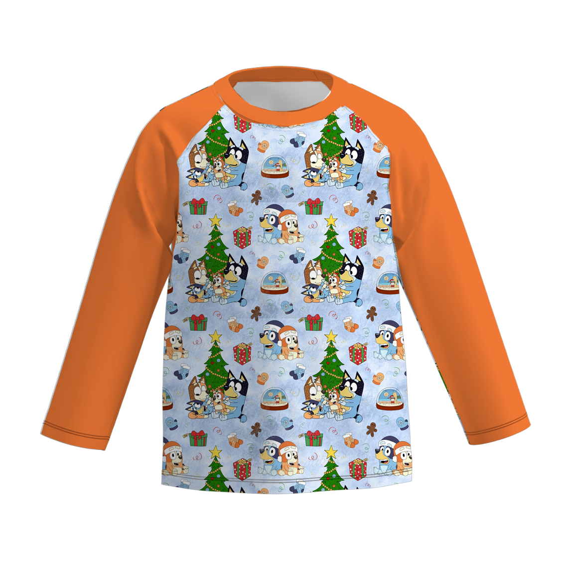 (Pre Order)Boys Christmas Cartoon Print Top