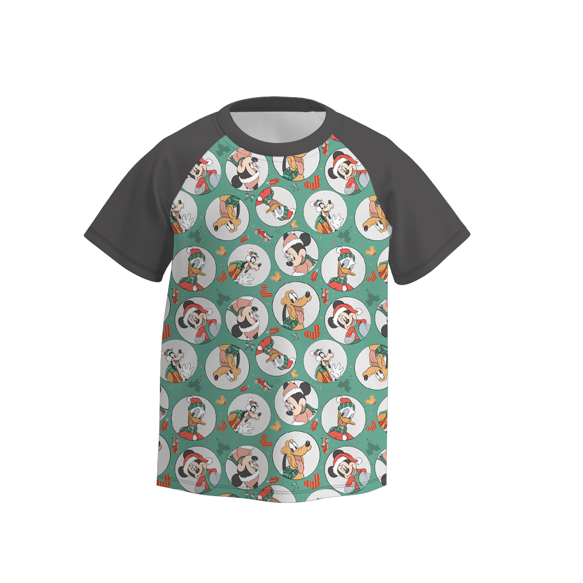 (Pre Order)Boys Christmas Cartoon Print Top