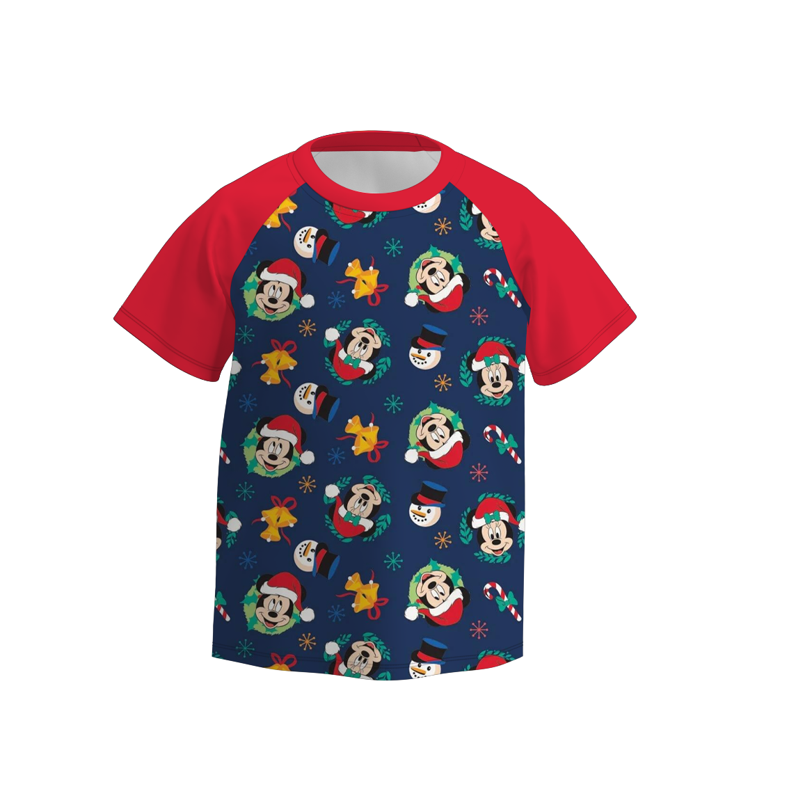 (Pre Order)Boys Christmas Cartoon Print Top