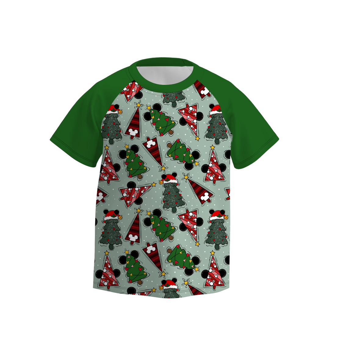 (Pre Order)Boys Christmas Cartoon Print Top