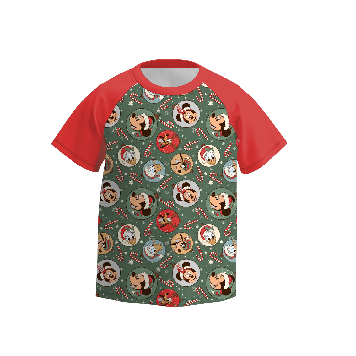 (Pre Order)Boys Christmas Cartoon Print Top