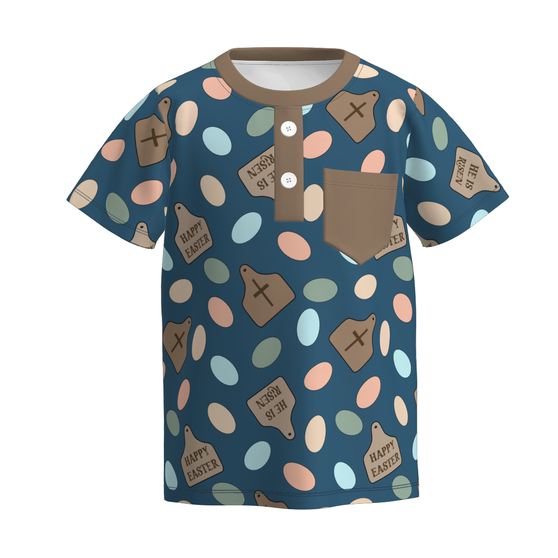 (Pre Order)Boys Easter Bunny Print Top