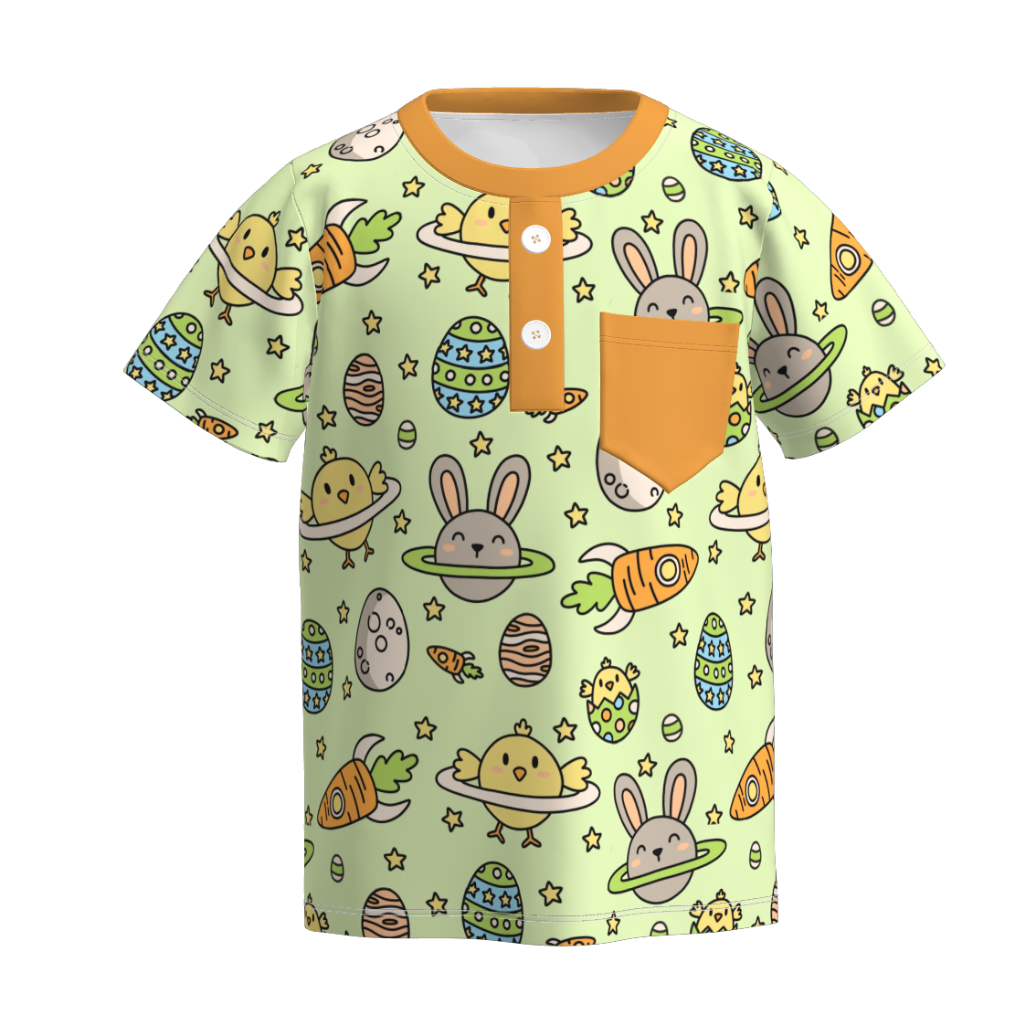 (Pre Order)Boys Easter Bunny Print Top