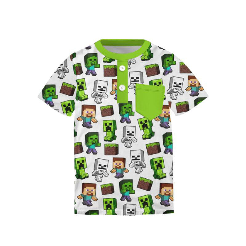 (Pre Order)Boys Game Character Print Top