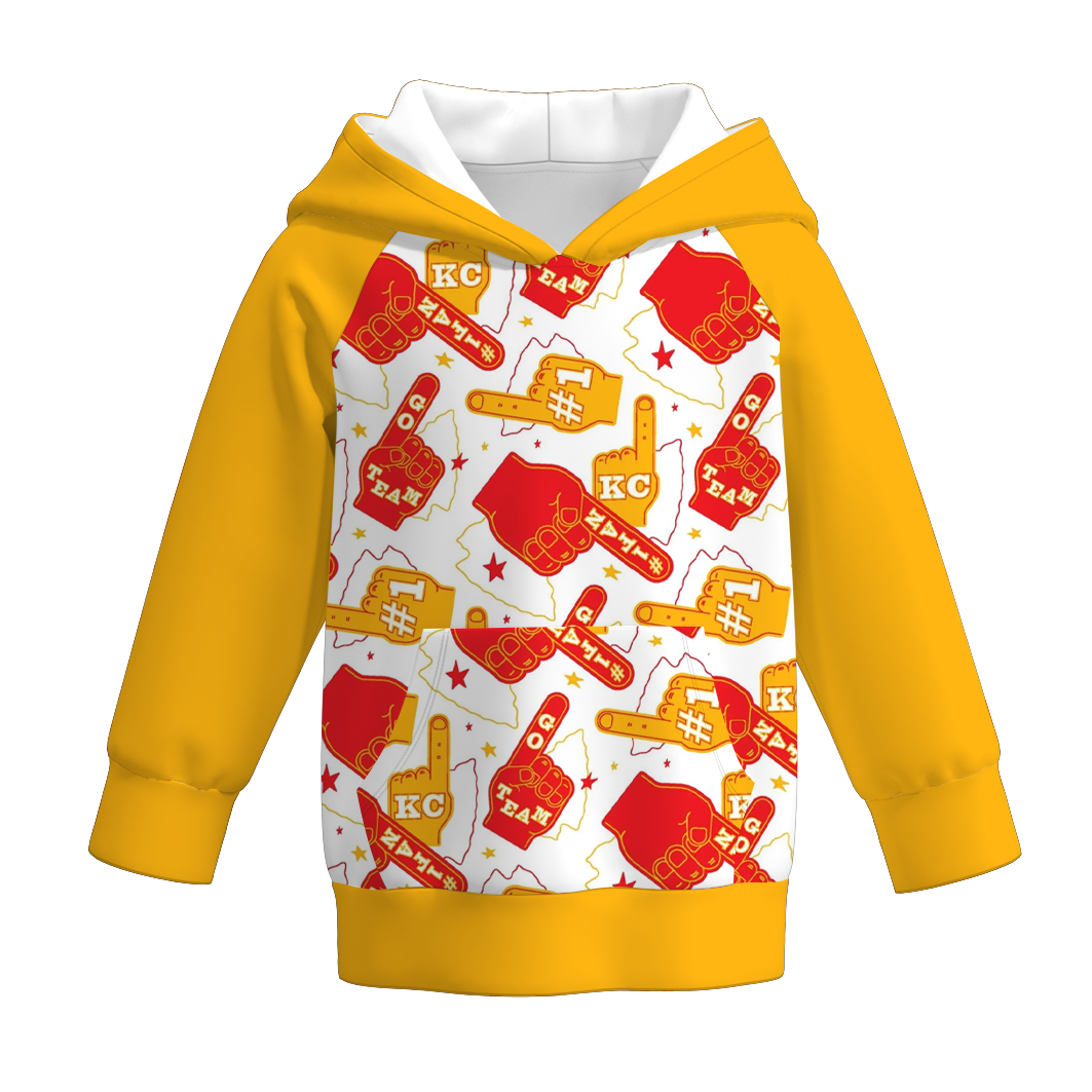 (Pre Order)Boys Football Print Hoodie