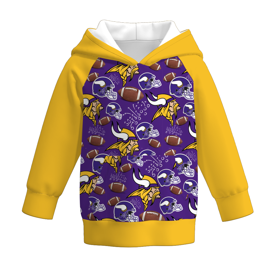 (Pre Order)Boys Football Print Hoodie