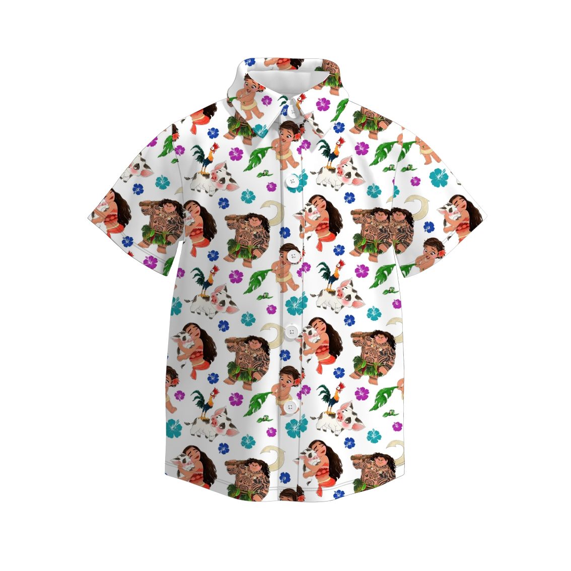 (Pre Order)Boys Cartoon Character Print Four-way Stretch T-shirt