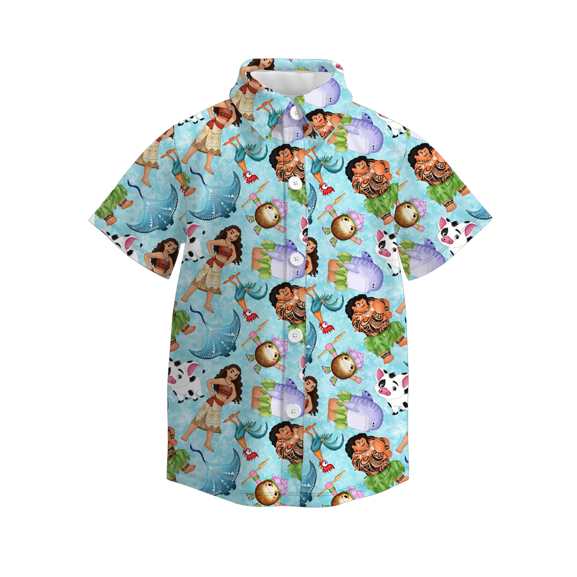 (Pre Order)Boys Cartoon Character Print Four-way Stretch T-shirt