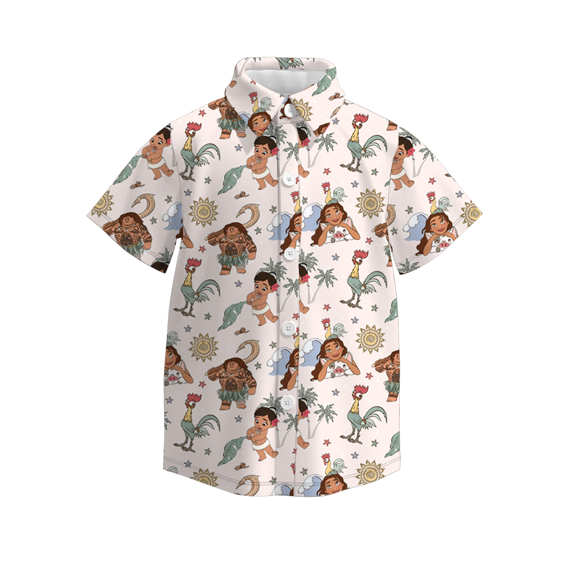 (Pre Order)Boys Cartoon Character Print Four-way Stretch T-shirt