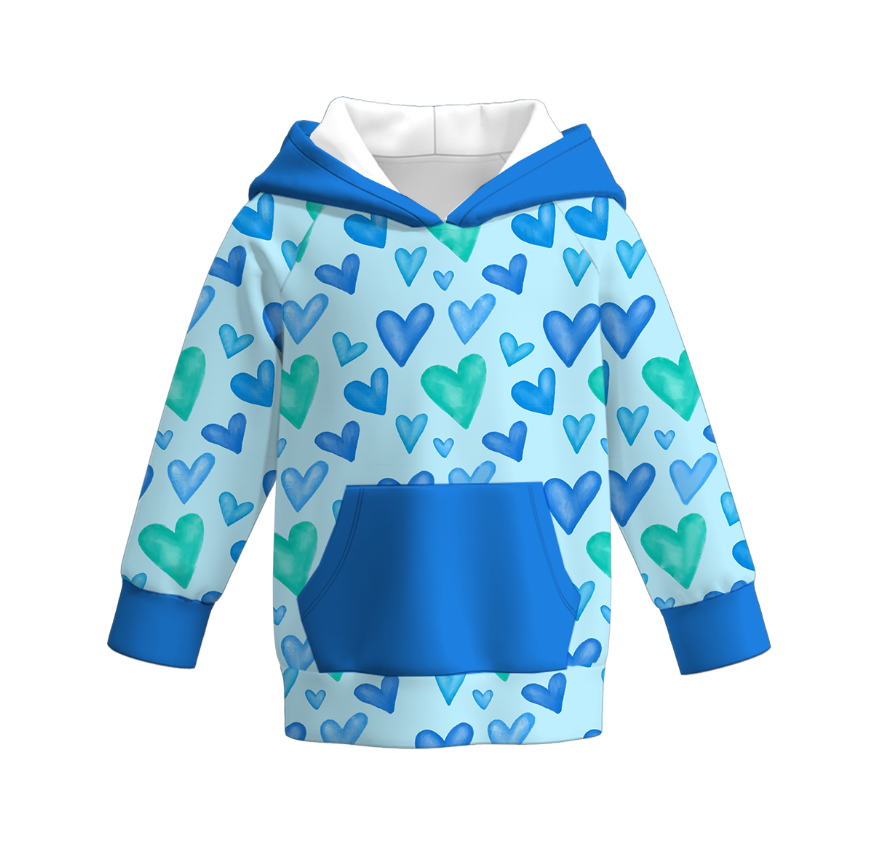 (Pre Order)Boys Valentine's Day Print Hoodie
