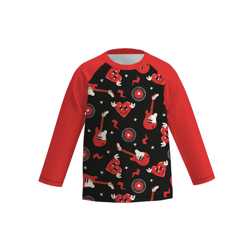 (Pre Order)Boys Valentine's Day Print Top