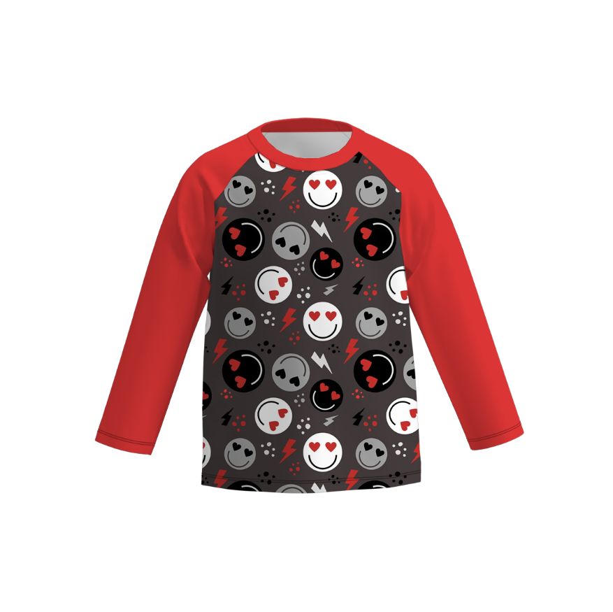 (Pre Order)Boys Valentine's Day Print Top