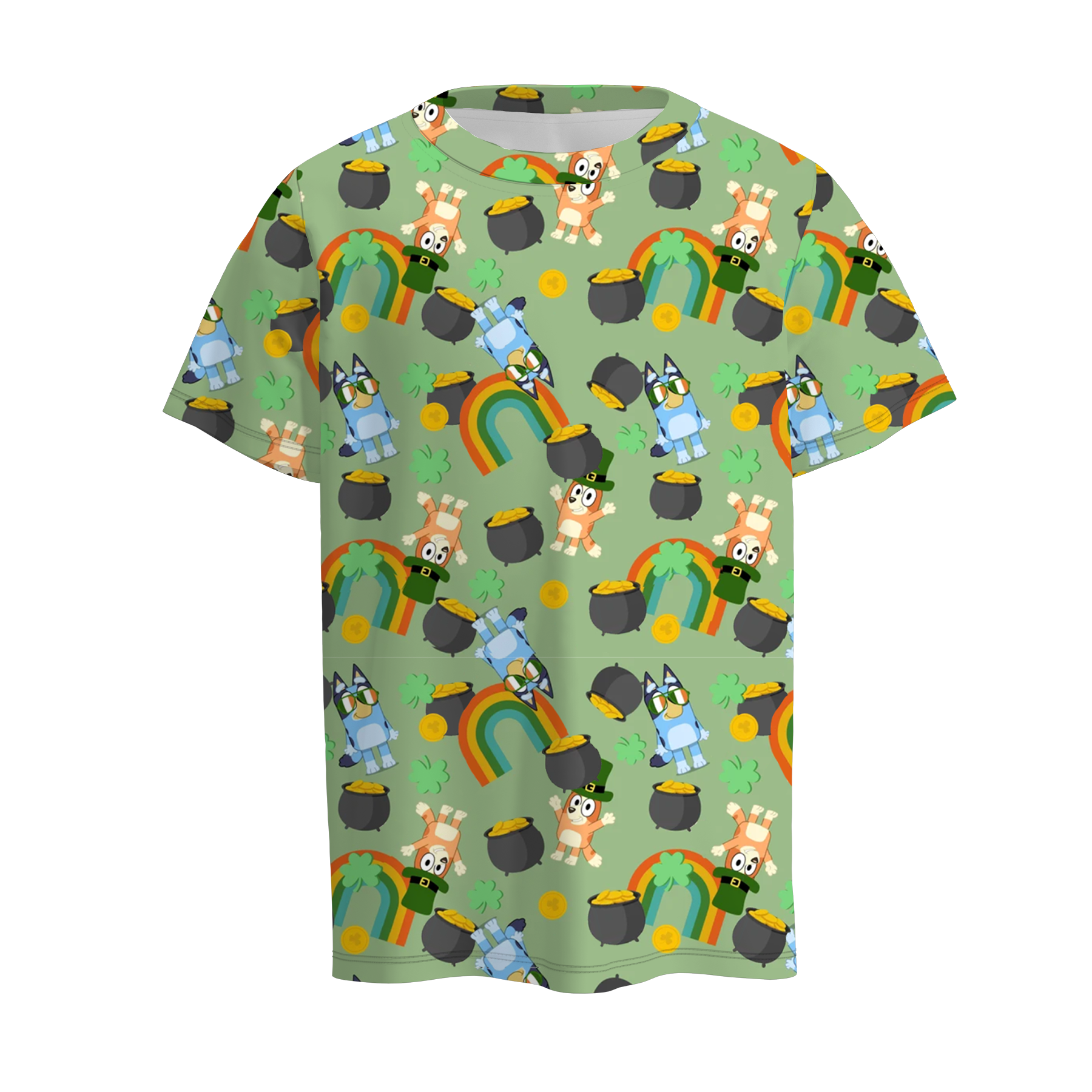 (Pre Order)Boys St.Patrick's Day Shamrock Print Top
