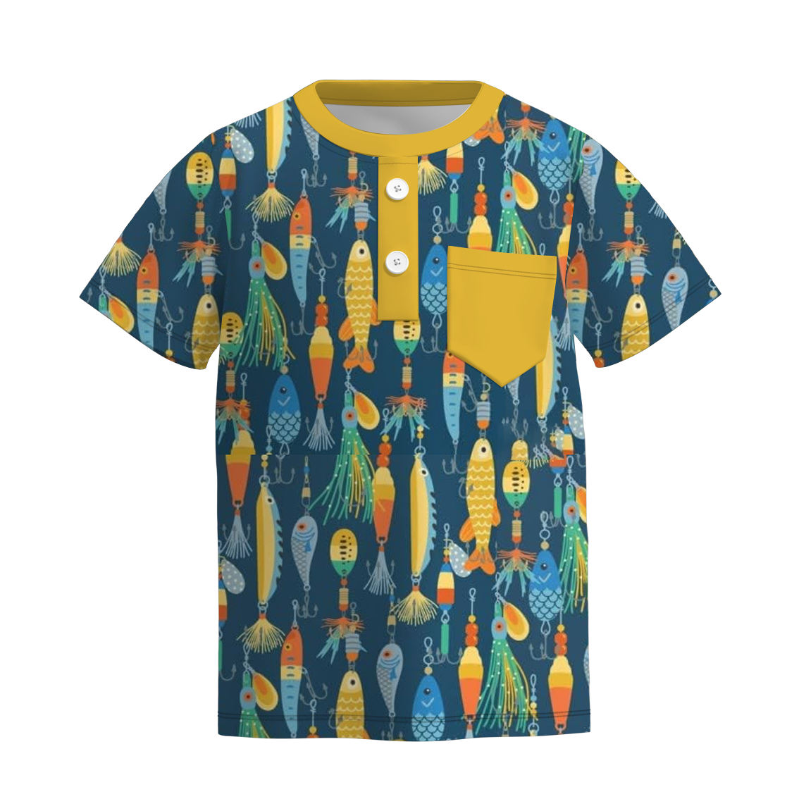 (Pre Order)Boys Summer Seaside Print Top