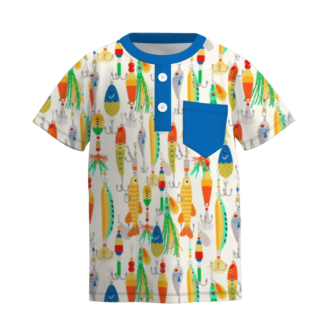 (Pre Order)Boys Summer Seaside Print Top