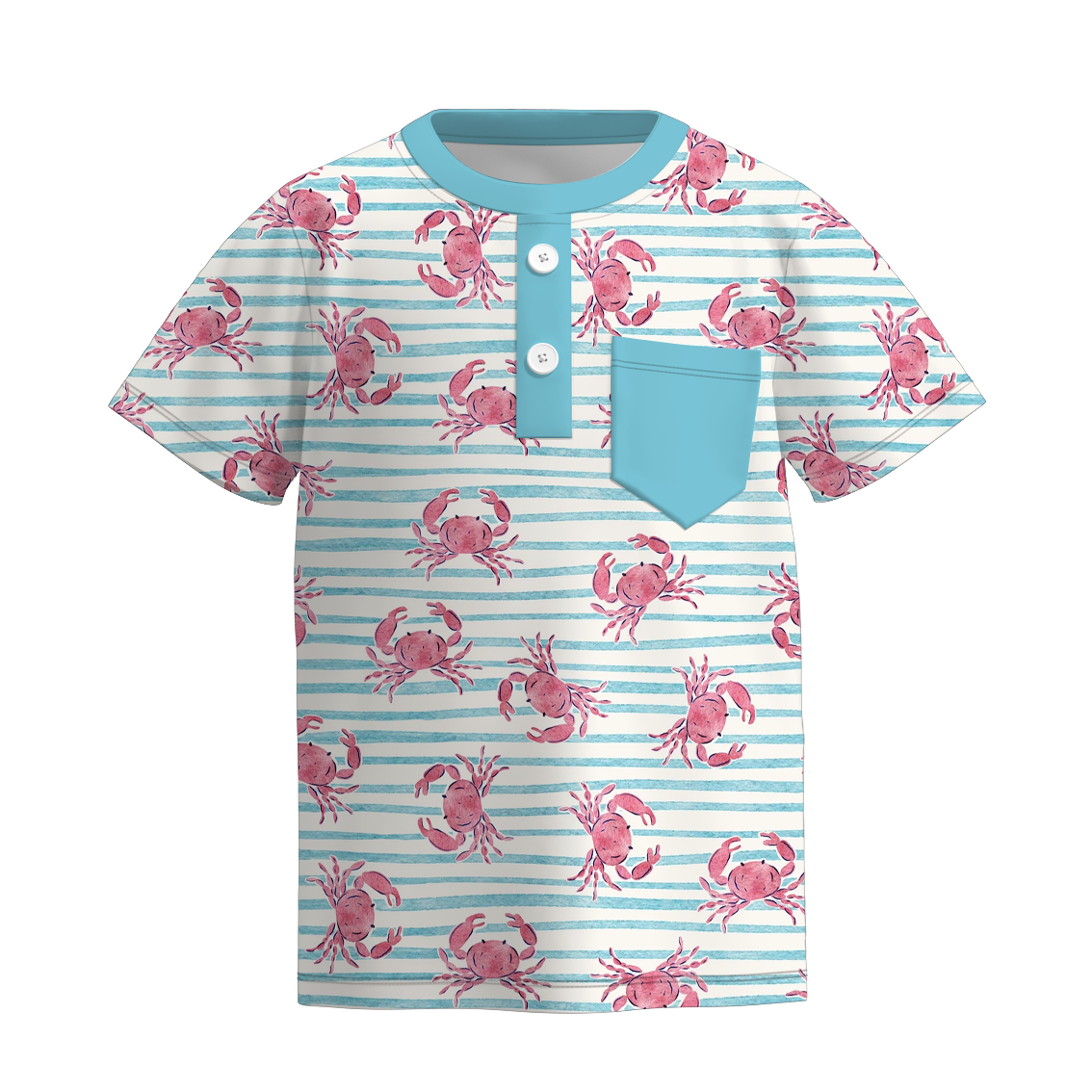 (Pre Order)Boys Summer Seaside Print Top