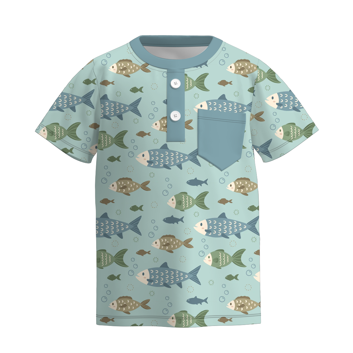 (Pre Order)Boys Summer Seaside Print Top