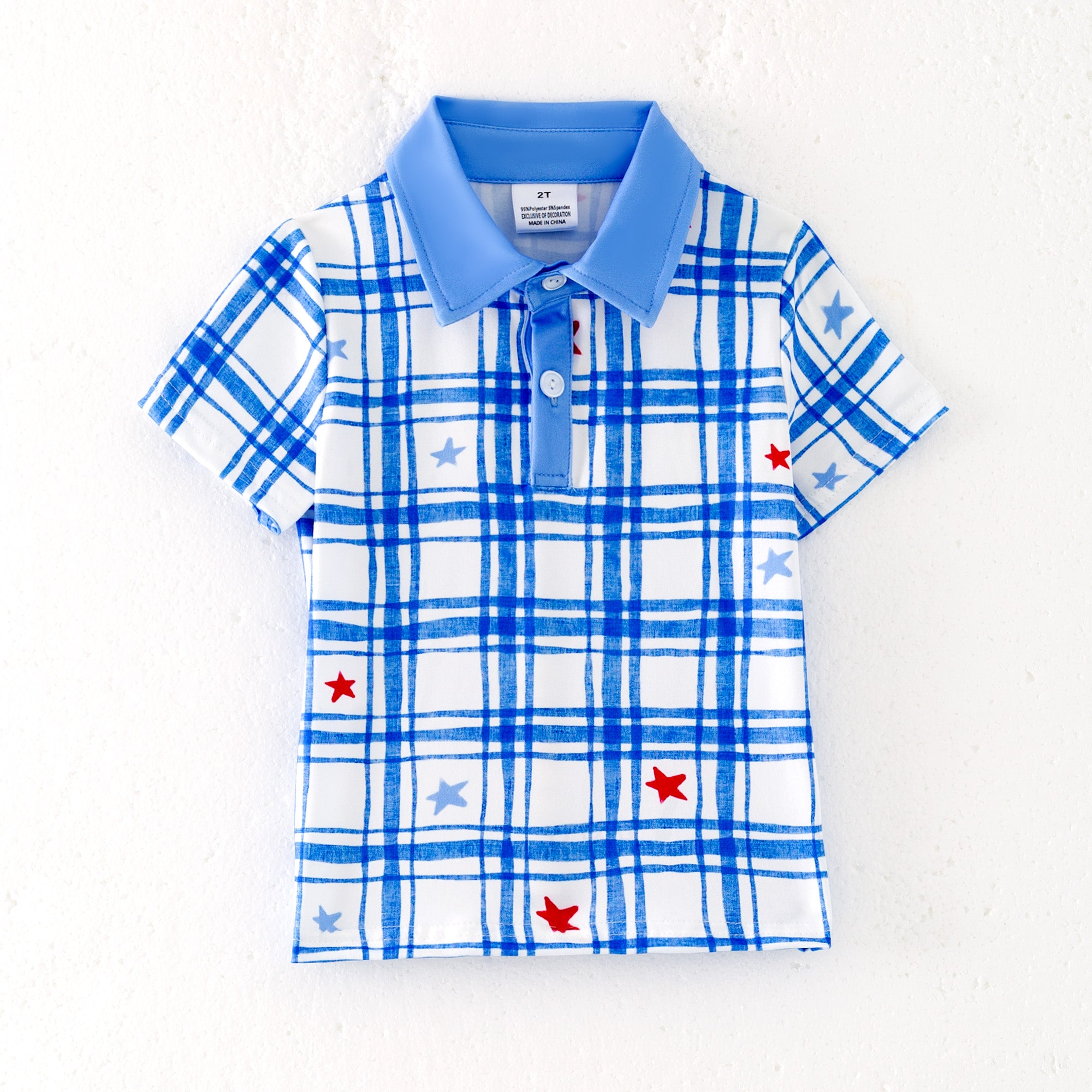 (Pre Order)Boys Patriotic Print Top