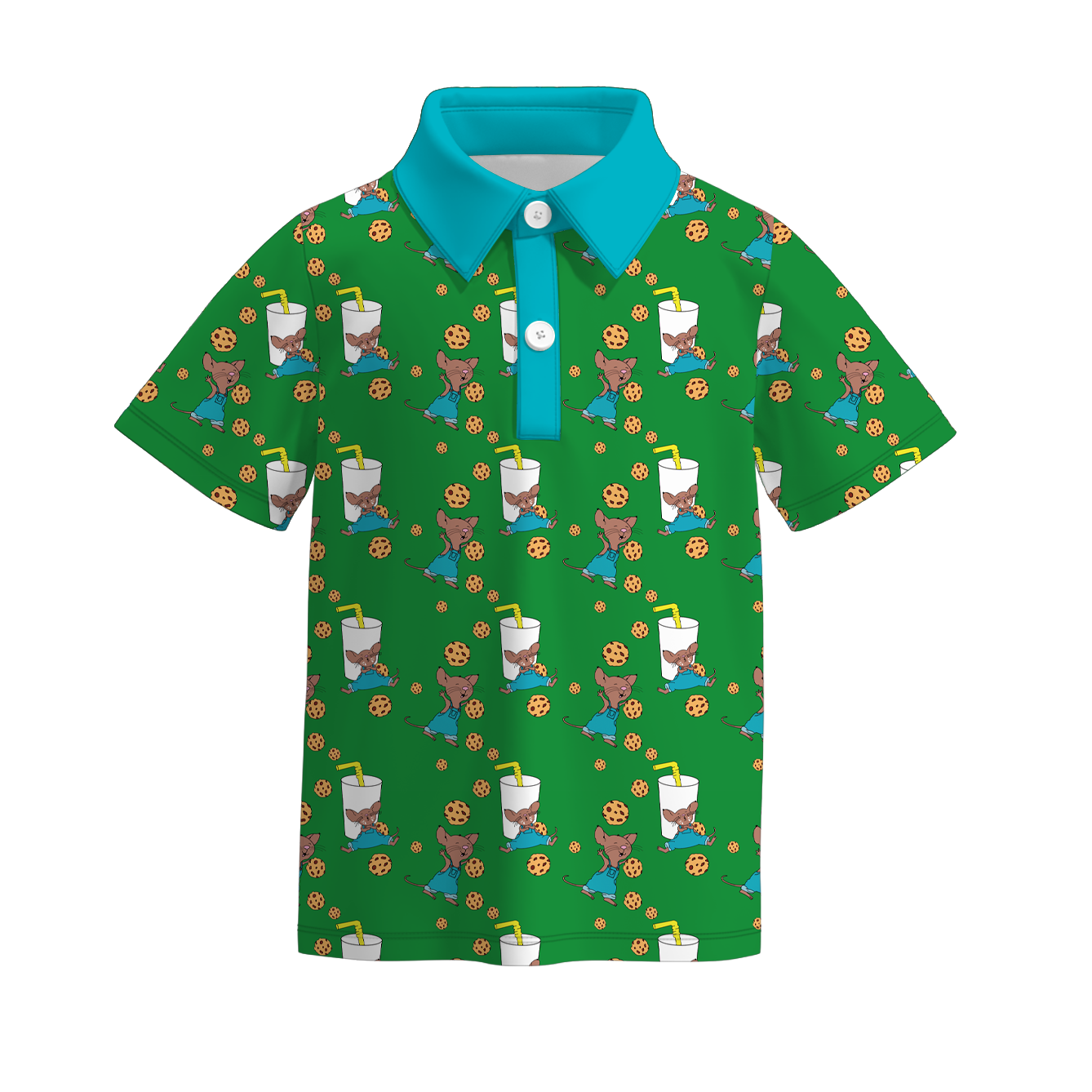 (Pre Order)Boys Spring and Summer Brown Bear Print Top